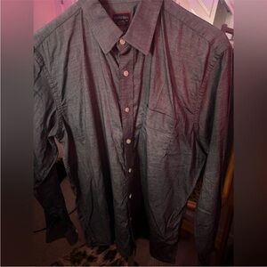 UNTUCKit Men's Gray Casual Button Down Shirt size L
